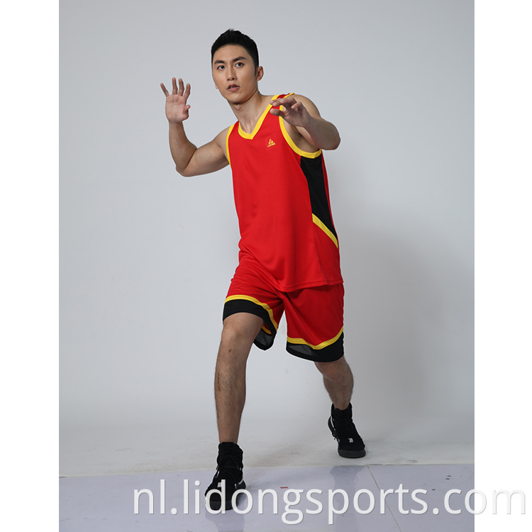 100%polyester basketbal jersey uniform aangepaste basketbal uniform groothandel jeugdbasketbaluniformen